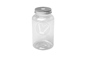 Бутылка ПЭТ с металлической крышкой, с отверстием, 400 мл