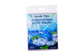 Пакеты для льда 8 пакетов в упаковке/ 192 кубика 