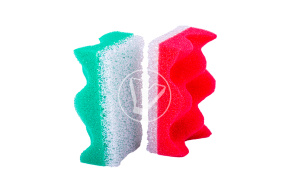 Губка  с массажем "Мистер Бульк" 2шт.