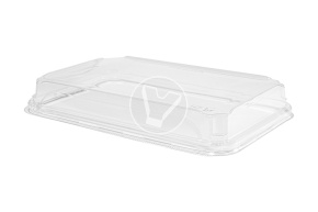 Крышка ПЭТ к контейнеру Pratico, 221*138*24мм 