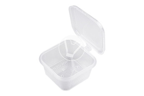 Соусница 50 мл., квадратная с крышкой