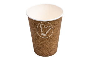 Стакан бумажный, 350 мл (430 мл до края), d-90, крафт, 1 слойный