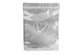 Пакет металлизированный  дой-пак с замком зип-лок, 210*330мм (40+40), 140мкм прозрачный