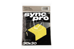 Салфетка из микрофибры 30*30, 280 гсм, SyncPro (желтая)