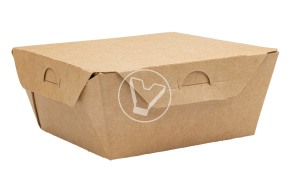 Ланч - бокс (коробка)  CRAFTBOX600 130/150*95/115*50 мм., крафт