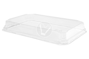 Крышка ПЭТ к контейнеру Pratico, 241*152*24мм 