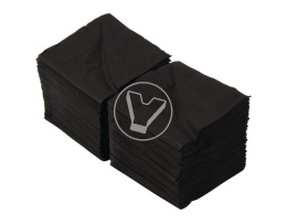 Салфетки черные, 2 слоя, 24*24 см, 250 л./упак., ECO NAPKINS
