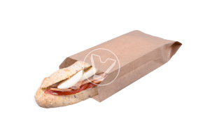 Пакет бумажный для донера, 90*40*240 мм, крафт