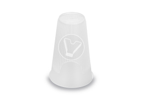 Стакан 450мл., рифленный для горячего,коричневый ПП