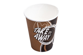 Стакан бумажный "Take away", 165 мл, для горячих напитков