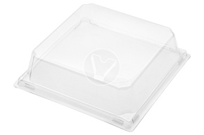 Контейнер бумажный для сендвича 100*100*65мм, с крышкой Крафт