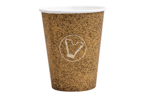 Стакан бумажный, 165 мл, крафт, для горячих напитков