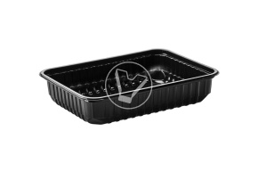 Контейнер черный 500мл. 179х132х34,4мм 