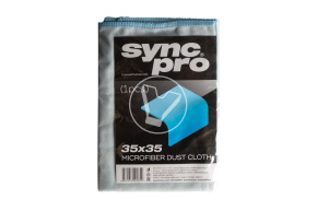 Салфетка голубая из микрофибры 35*35 см Sync Pro