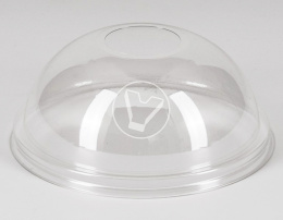 Крышка купольная с отверстием, d-95 мм (ПЭТ, СтиролПласт)