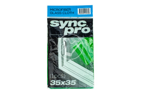 Салфетка для стекол из микрофибры 35*35, 265 гсм (зеленая)