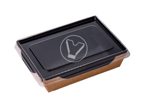 Салатник OpSalad 500 мл. Черный  DoEco без крышки 