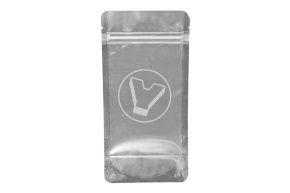 Пакет металлизированный  дой-пак с замком зип-лок, 105*215мм (35+35), 140мкм прозрачный