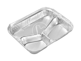 Алюм. Контейнер, 3-х секц., Lamina VV 2318, 230*180*42 мм, 900 мл