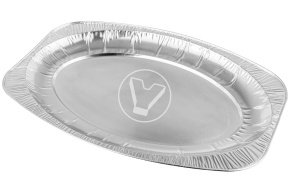 Блюдо алюминиевое овальное
