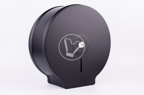 Диспенсер для туалетной бумаги Jumbo, хром черный