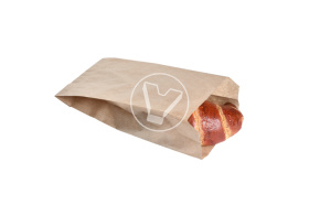 Пакет бумажный, 100*50*200 мм, крафт