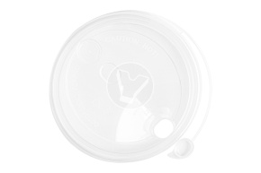 Крышка с питейником 90мм прозрачная 