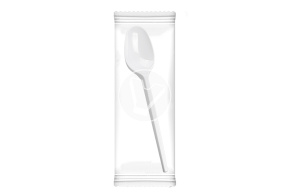 Набор 1/1 Ложка столовая Эконом в инд. упаковке, белая
