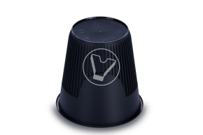 Стакан 250мл., рифленный для горячего,черный ПП