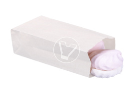 Пакет бумажный, 80*50*170 мм, белый, с прямым дном