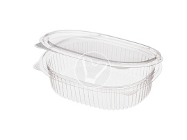 Контейнер для салатов РКС-350, прозрачный, 145*120*40 мм, 350 мл (БОПС, Комус)