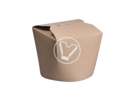 Контейнер бумажный для лапши  China Box", крафт, 450 мл.