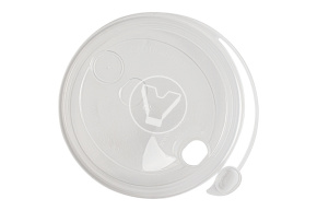 Крышка с питейником 80мм прозрачная