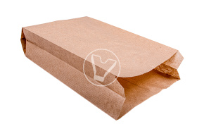 Пакет бумажный V-дно, 170*70*300 мм, крафт, БУН