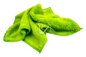 Салфетка из микрофибры с длинным ворсом 30*30, 320 гсм, Терри (салатовая)