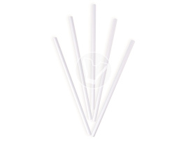 Трубочка бумажная белая, 8*230мм