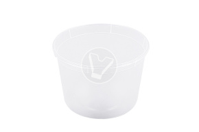 Контейнер суповой ПЛ 500 мл., d-112 мм, с крышкой прозрачный (ПП)