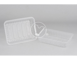 Контейнер прозрачный, 500 мл 179*132*34,4 мм (ПП, СтиролПласт)