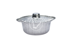 Форма алюминиевая "Кастрюля" с крышкой, 212*75 мм, 1100 мл
