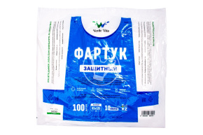 Фартук полиэтиленовый, одноразовый, 100 шт./упак.