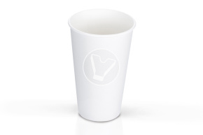 Стакан 400 мл, бумажный, для горячих напитков, белый Verde Vita