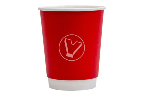 Стакан бумажный, 250 мл, 2 слойный, для горячих напитков