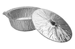 Форма алюминиевая "Кастрюля" с крышкой Y338, 328*115мм, 4800 мл