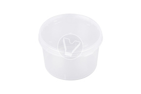 Банка 550 мл., d-118, с крышкой, прозрачная 