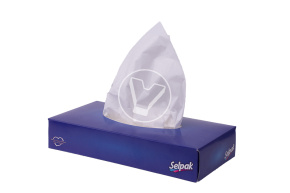 Салфетки мягкие Selpak в коробке,  двухслойные