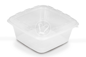 Контейнер СпК-1616-850 прозрачный с крышкой  (ПП, ВЗЛП)