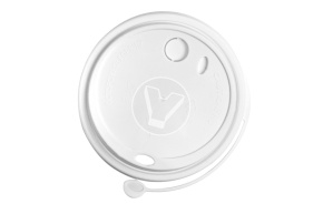 Крышка d-90 с питейником, белая, тип К