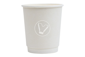 Стакан бумажный, 250 мл, d-80 мм, белый, 2 слойный