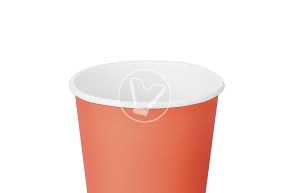Стакан 350 мл, бумажный, для горячих напитков, красный Verde Vita