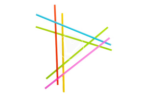 Трубочки без гофроизгиба, Разноцветные,  300шт. d- 6 мм, → 220мм (ПР, Yan`s)